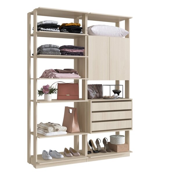 Módulo Para Closet 2 Portas 3 Gavetas  Nature