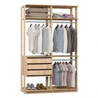 Módulo Para Closet 3 Cabideiros 3 Gavetas Be Mobiliário Carva