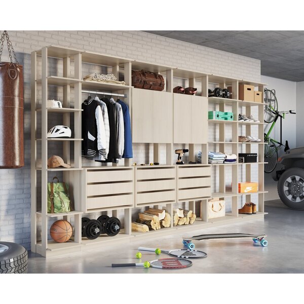 Módulo Para Closet 4 Portas 9 Gavetas  Nature