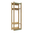 Módulo Para Closet 4 Prateleiras 1 Cabideiro Geniaflex Savana