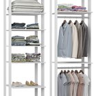 Módulo Para Closet 6 Prateleiras 2 Cabideiros  Branco Tx