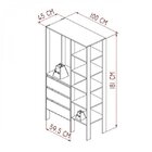 Módulo Para Closet  3 Gavetas  Branco