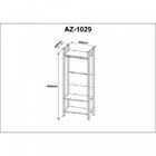 Módulo Para Closet Aberto Az  Preto/nogal