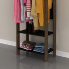 Módulo Para Closet Aberto Az  Preto/nogal