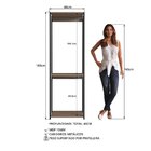 Módulo Para Closet Com Cabideiro E Prateleira 183x45x57cm  Pr