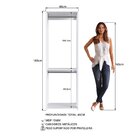 Módulo Para Closet Com Cabideiro E Prateleira 183x45x57cm Bra