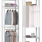 Módulo Para Closet Com Espelho 2 Portas 2 Cabideiros  Branco