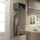 Módulo Para Closet Com Espelho E Cabideiro Flow Be Mobiliário