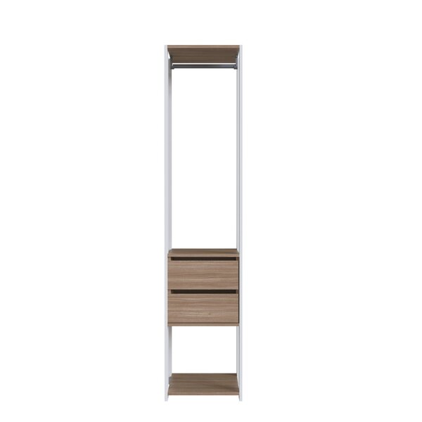 Módulo Para Closet Com Gavetas E Cabideiro 183x45x40cm  Branc