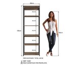 Módulo Para Closet Com Prateleira 183x45x60cm  Preto/montana