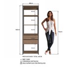Módulo Para Closet Com Prateleiras E Gavetas 183x45x60cm Mont
