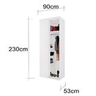 Módulo Para Closet Sem Porta Canto Reto Branco