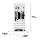 Módulo Para Closet Sem Porta Com Gaveta Branco
