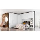 Modulo Para Guarda-roupas Com 4 Portas E 3 Gavetas Branco