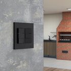 Módulo para Interruptor Simples Preto Brilhante Madrid Lexman