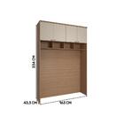 Modulo Ponte 4 Portas Setiba 1630mm Rimo Freijo/off White