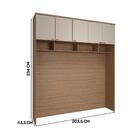 Modulo Ponte 5 Portas Setiba 2035mm Rimo Freijo/off White