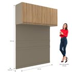 Modulo Ponte Aereo 150cm San Diego  Damasco/nogal Manchester