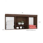 Módulo Ponte Casal 2 Portas 150cm Star Poliman Móveis Amêndoa