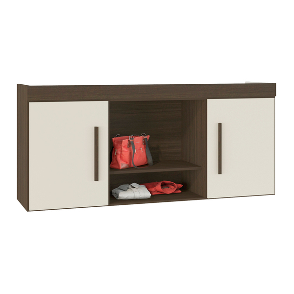 Módulo Ponte Casal 2 Portas 1 50m Star Amendoa Off White Poli