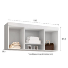 Módulo Ponte Casal 2 Portas 1 50m Star Branco Poliman