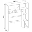 Módulo Ponte Casal Wood  Branco Line