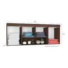 Módulo Ponte Queen 4 Portas 1 80m Star Amendoa Off White Poli