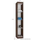 Módulo Roupeiro 1 Porta 3 Prateleiras Star Amendoa Off White