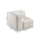 Módulo Sofá  3 Lugares Bouclé Nude