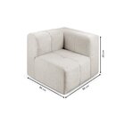 Módulo Sofá Bouclé Nude