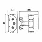Modulo Tomada 20a 2p+t Pt B3