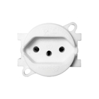 Módulo Tomada 20a Branco - Redonda Piso - Tmp002