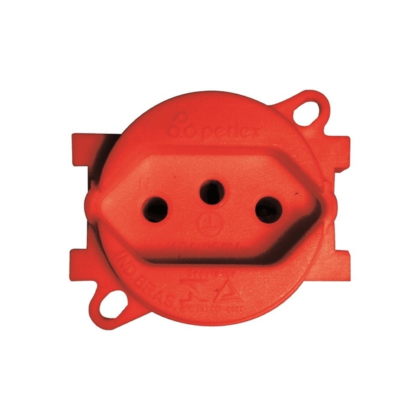 Módulo Tomada 20a Vermelha - Redonda Piso - Tmp005