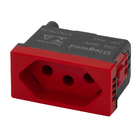 Módulo Tomada 20a - Vermelho - Pial Plus +