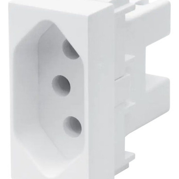 Módulo Tomada 2p+t 20a/250v Branca Fame Elegance Branco Branco