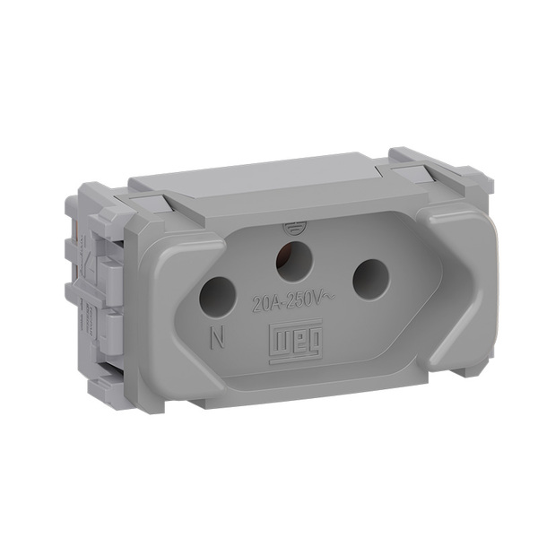 Módulo Tomada 2p+t 20a Composé  Cinza-weg