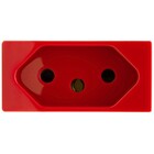 Módulo Tomada 2P+T 20A Vermelha N1136.2 Vm Linha Unno ABB