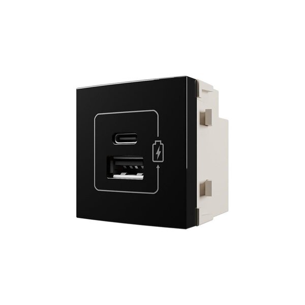 Módulo Tomada Carregador Usb Duplo Usb-c + Usb-a Margirius Sl
