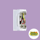 Módulo Tomada Com Conector Rj11 2 Vias Fame Elegance Branco