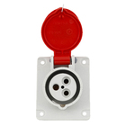 Módulo de Tomada Industrial 380V (440V) 2+T Vermelho Newkon Steck