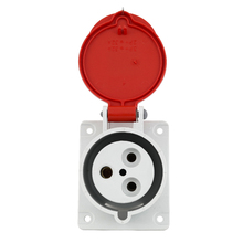 Módulo de Tomada Industrial 380V (440V) 2+T Vermelho Newkon Steck