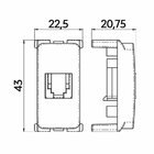 Módulo Tomada Para Telefone Padrão Americano Margirius B3 Col