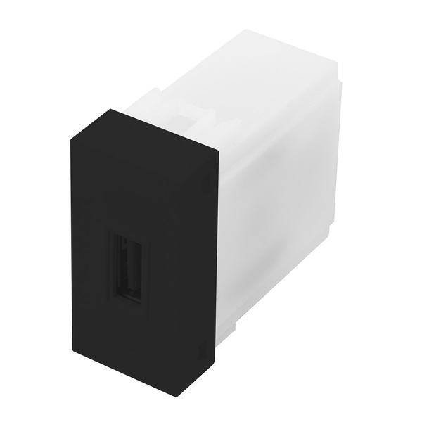Módulo Tomada USB Bivolt 2A Habitat Black