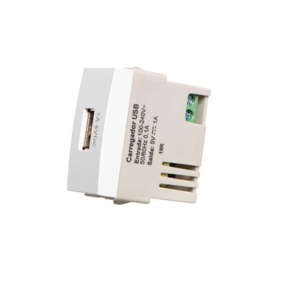 Módulo Tomada Usb Carregador Sleek Margirius