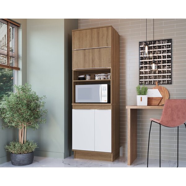 Modulo Torre Quente 2 Portas 1 Nicho Para Forno Paola  Mel/br