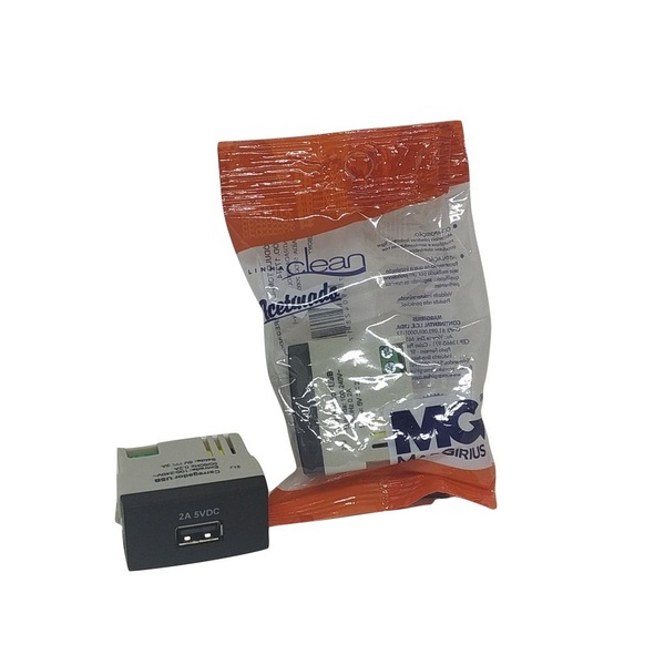 Modulo Usb 2a Bivolt Clean Preto Fosco Margirius