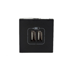 Módulo Carregador 2USB 2400mA Preto Pial Plus+