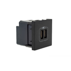 Módulo Carregador 2USB 2400mA Preto Pial Plus+