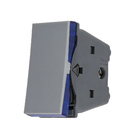 Módulo Interruptor Bipolar Paralelo Cinza Pial Plus+ 