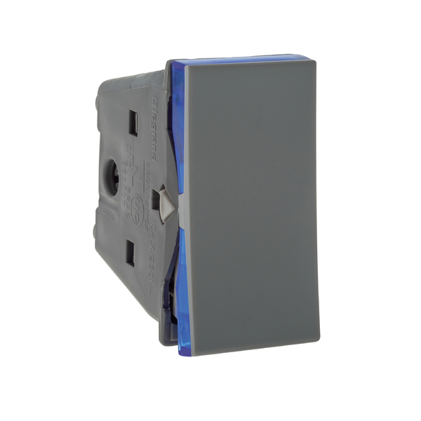 Módulo Interruptor Intermediário Cinza Pial Plus+